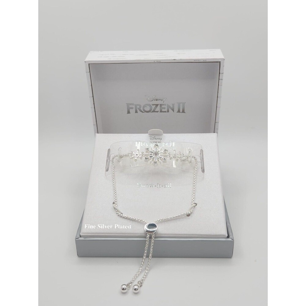 NEW Disney Frozen II Snow-It-All Bracelet – Fine Silver-Plated – Gift-Ready!